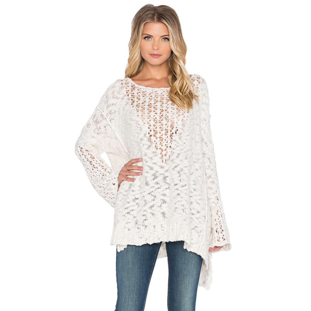 free people 'pretty pointelle' sweater